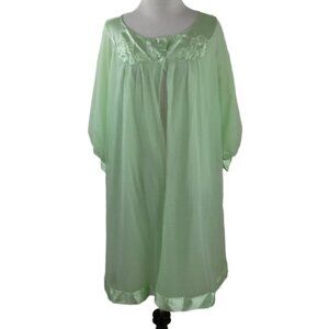 Vintage Light Lime Green Robe m